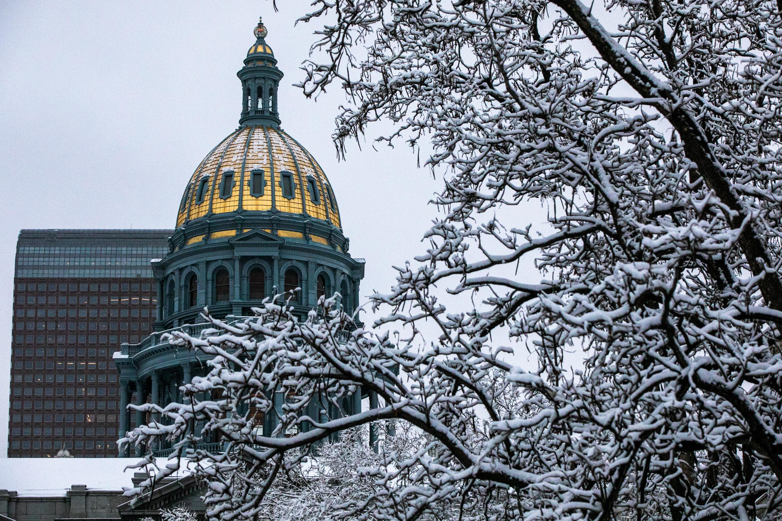 The Colorado state Capitol, March 20, 2020