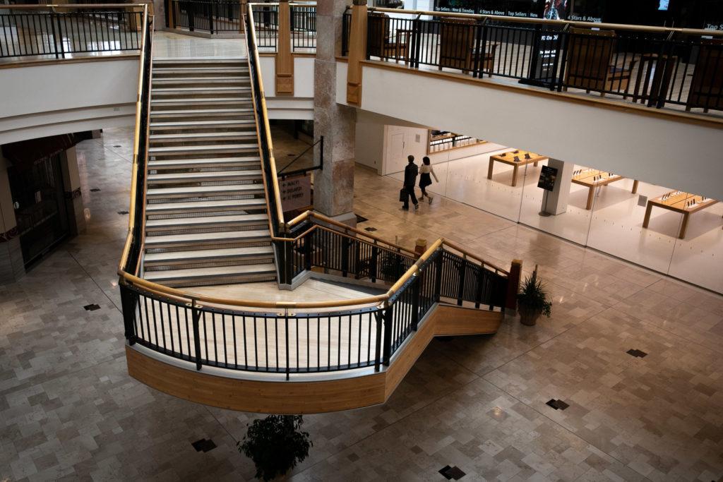 Coronavirus Town Center mall in Aurora was still open