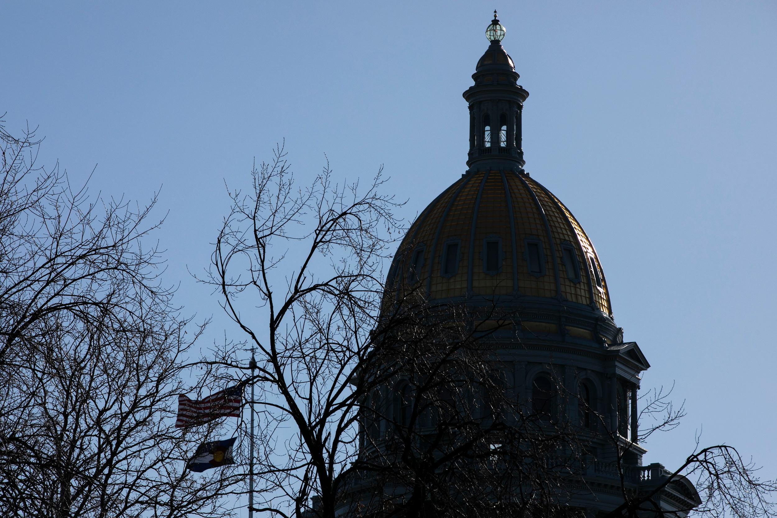 The Colorado state Capitol