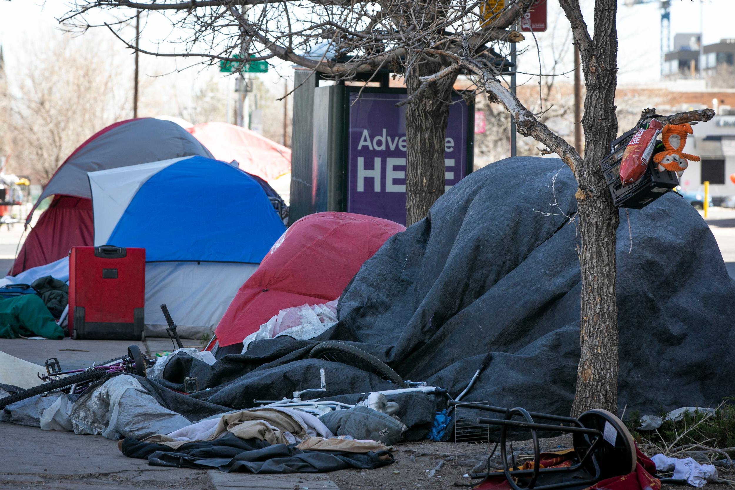 Homeless Tents And Camps In Downtown Denver 200428