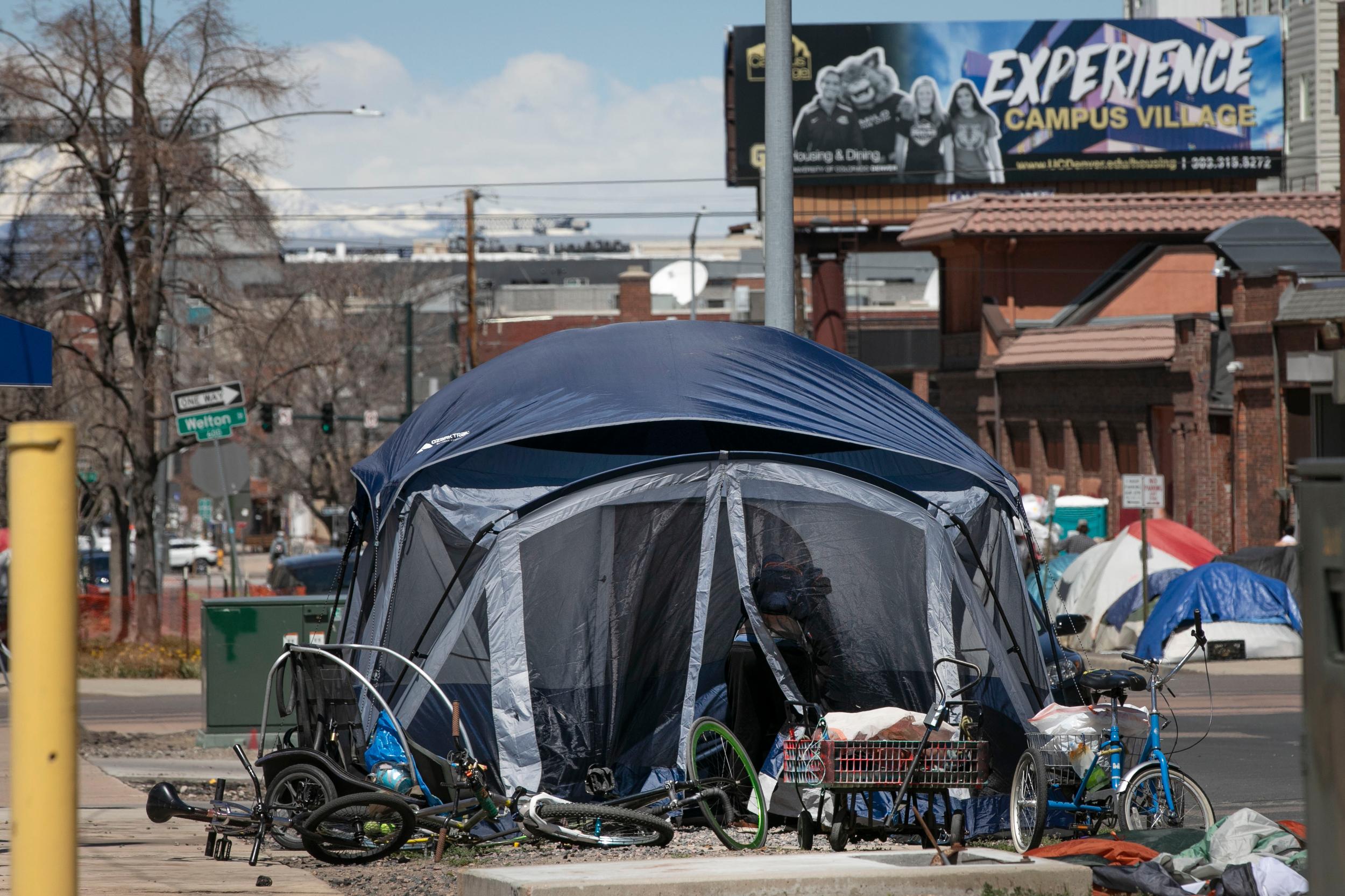 Homeless Tents And Camps In Downtown Denver 200428