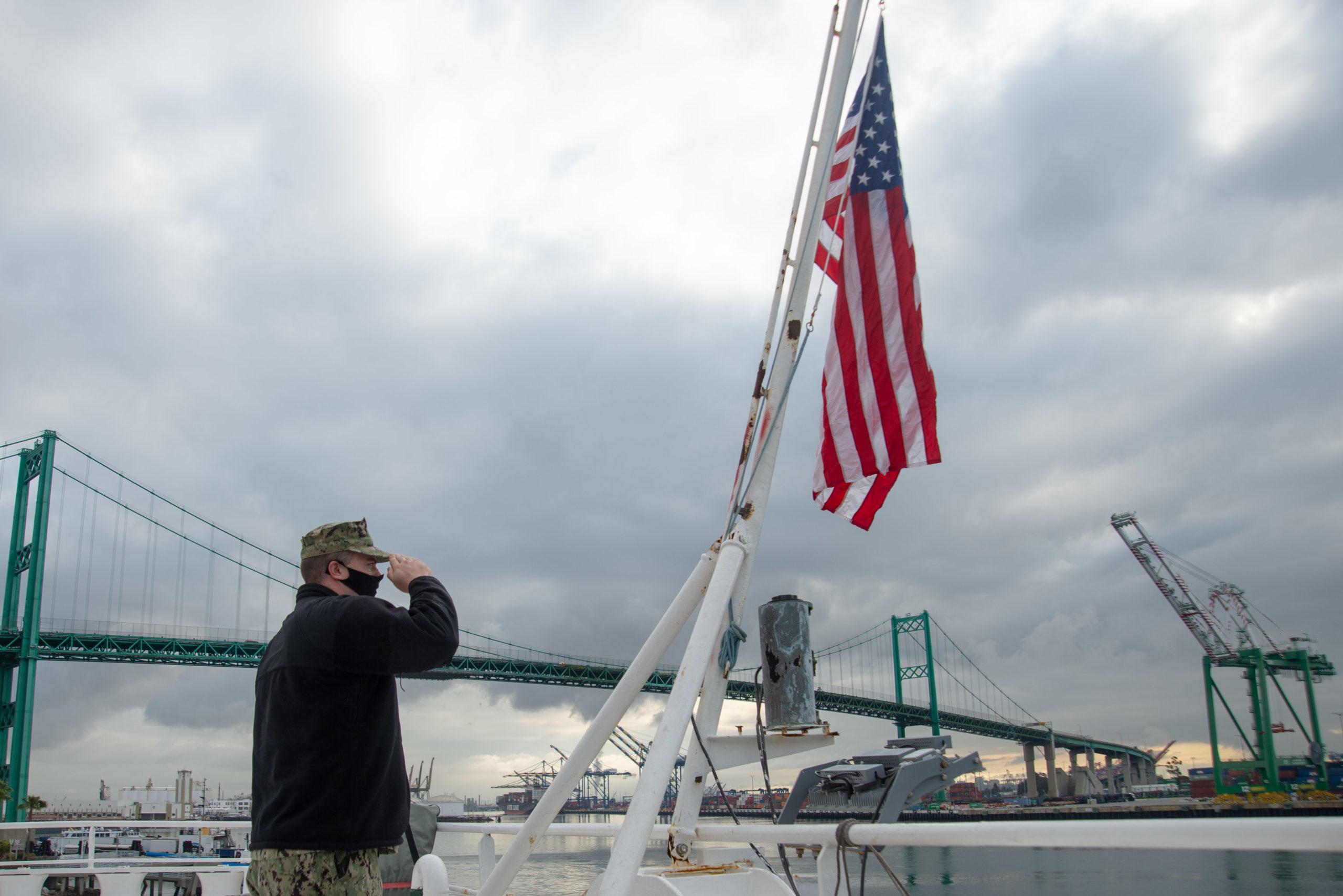 Sailor Renders Salute