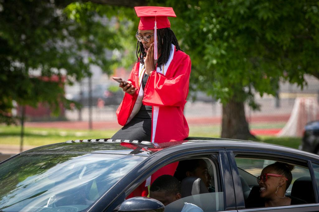 Denver East High School Drive Thrtu Graduation Clas of 2020