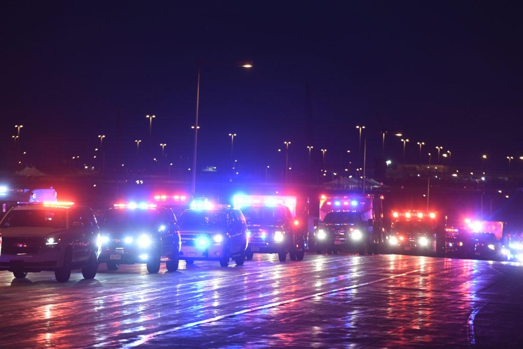 Ambulnz paramedic Paul Cary arrives in Denver