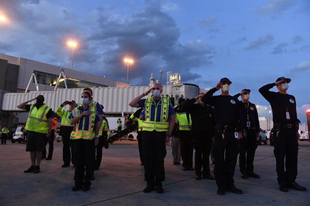 Ambulnz paramedic Paul Cary arrives in Denver