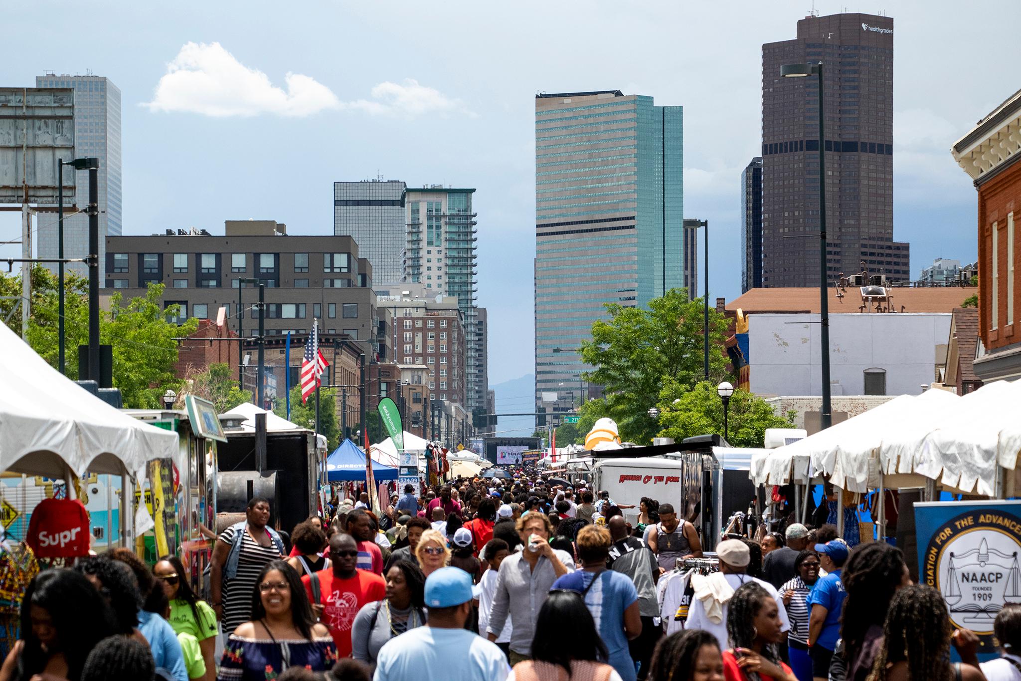 Juneteenth on Welton Street, June 15, 2019. (Kevin J. Beaty/Denverite)