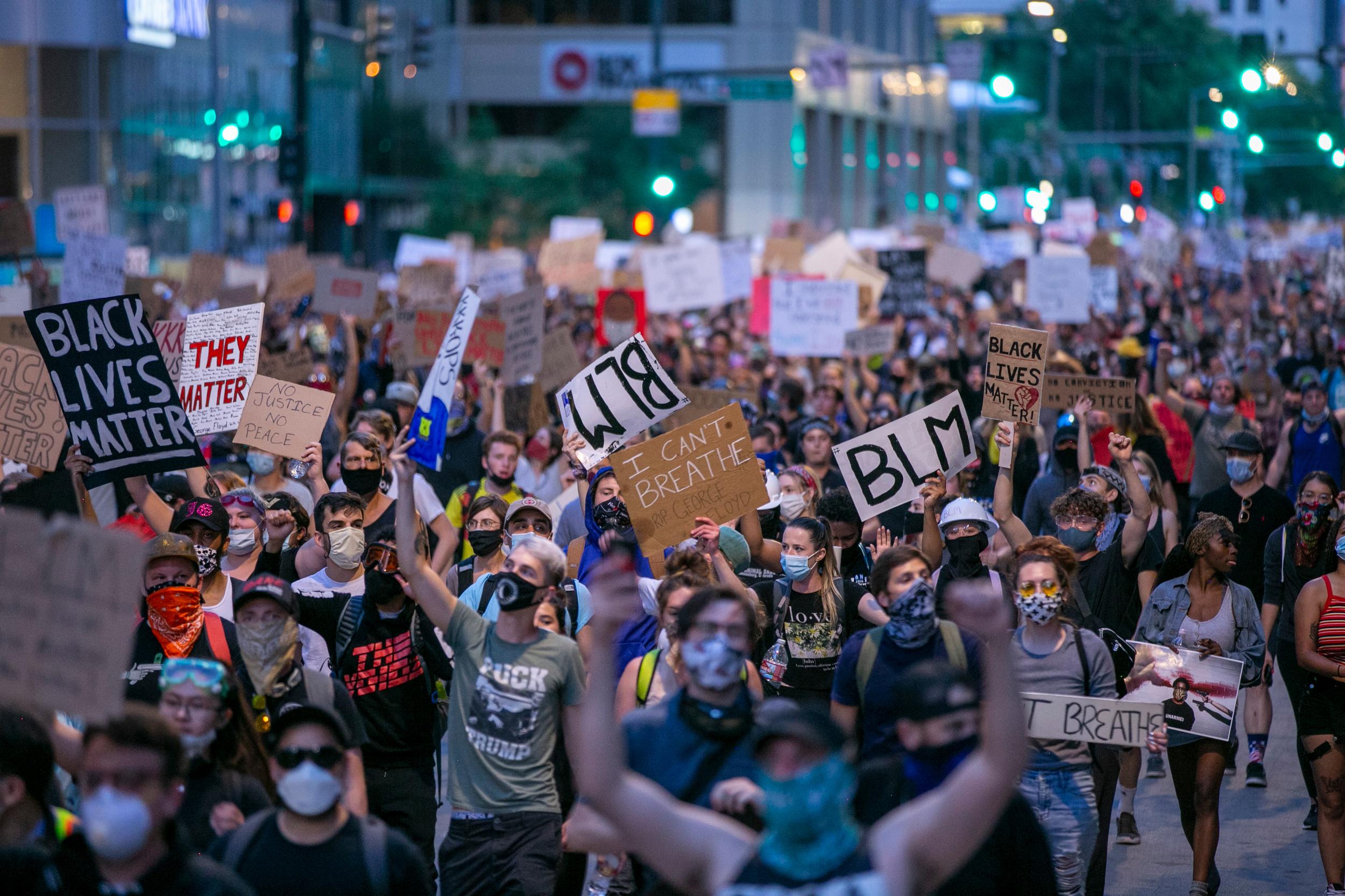 Denver Police Chief Pazen Joins Demonstrators Protesting George Floyd’s Death In Minneapolis