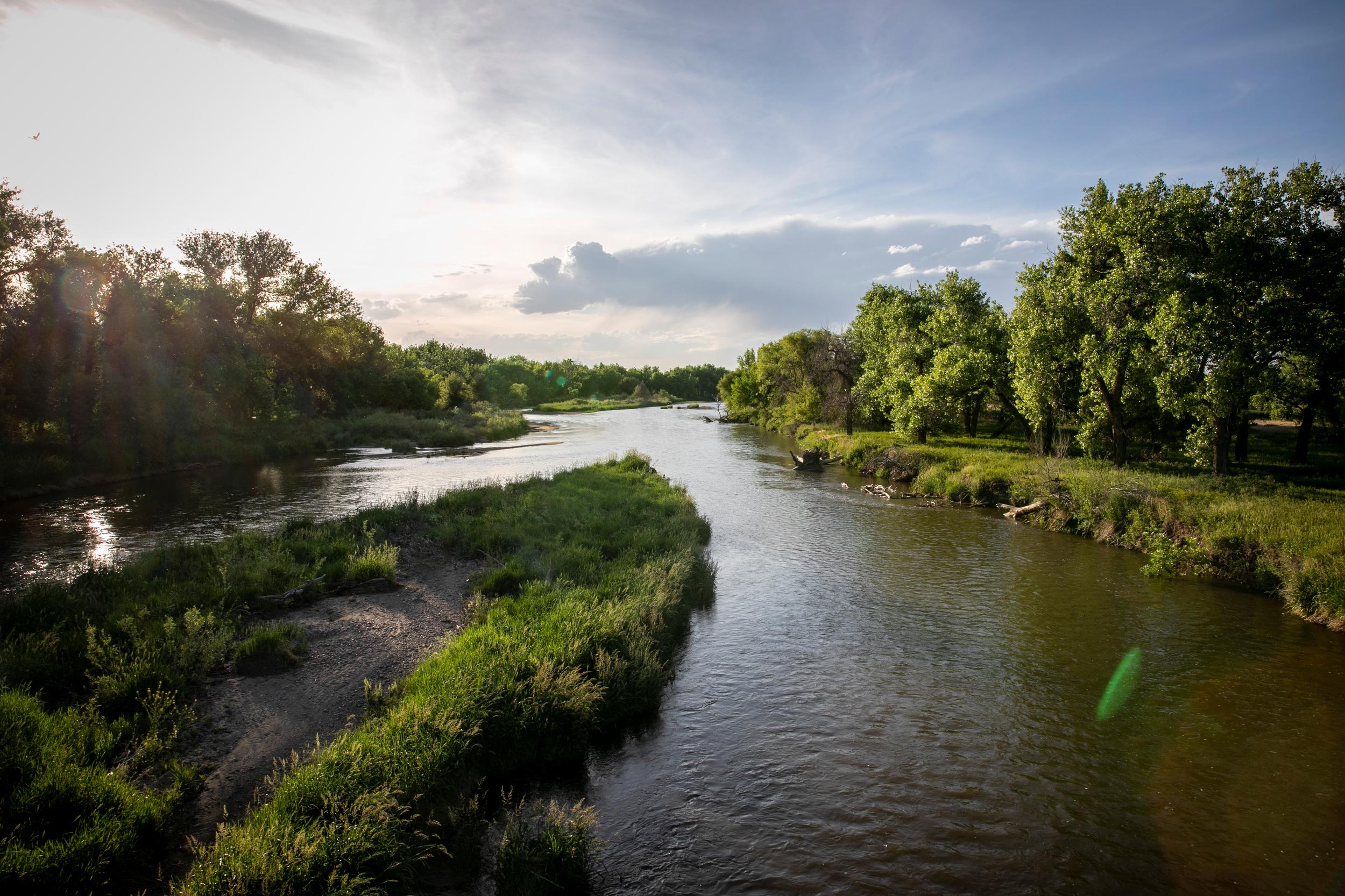 South Platte River In Weld County