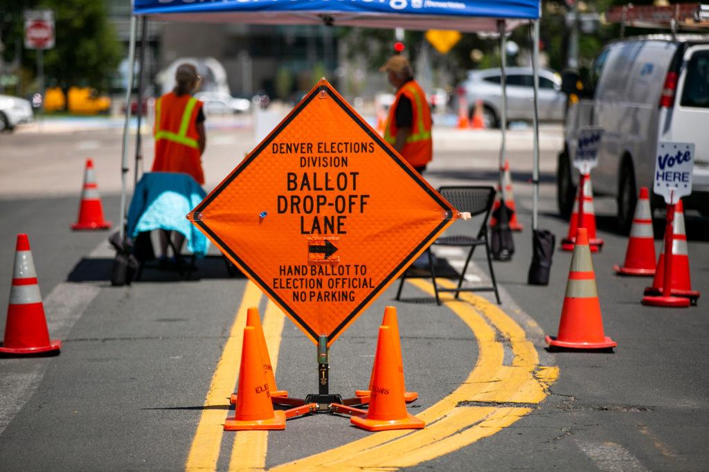 Primary Day Voting Ballot Drop Off Denver