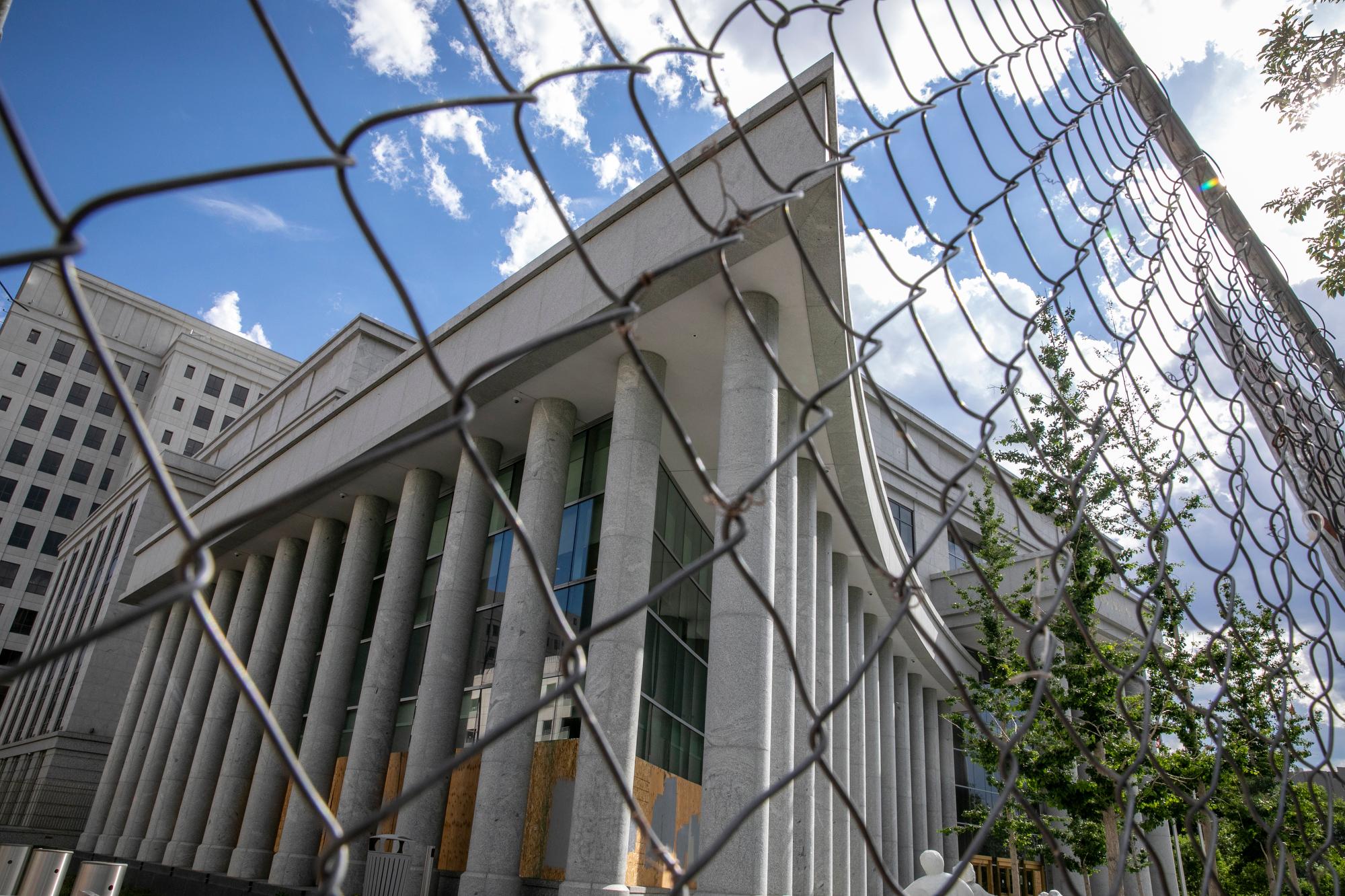 Colorado Supreme Court Behind Fence