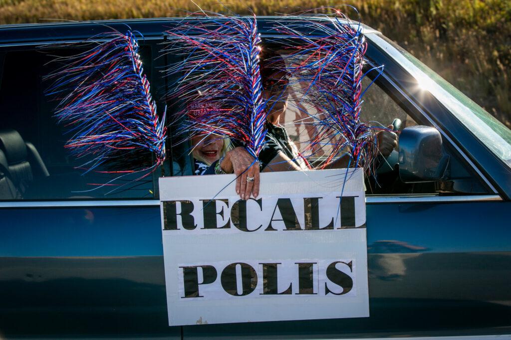 BANDIMERE SPEEDWAY PROTEST DOUBLES AS TRUMP RALLY