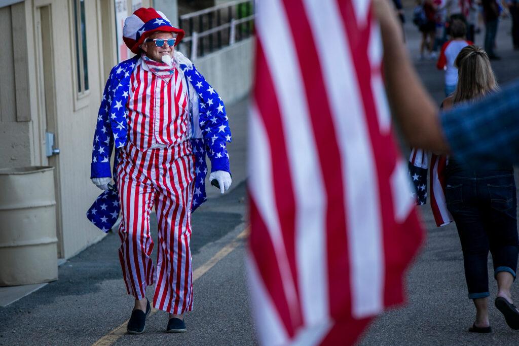 BANDIMERE SPEEDWAY PROTEST DOUBLES AS TRUMP RALLY