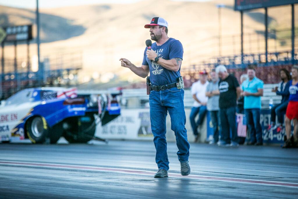 BANDIMERE SPEEDWAY PROTEST DOUBLES AS TRUMP RALLY