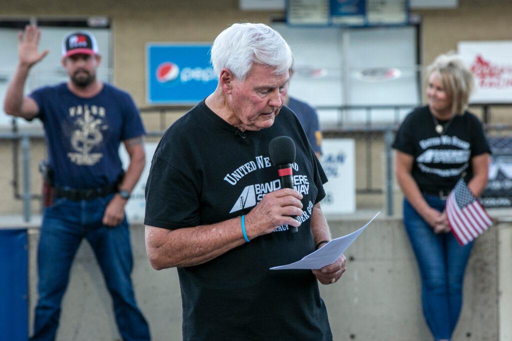 BANDIMERE SPEEDWAY PROTEST DOUBLES AS TRUMP RALLY