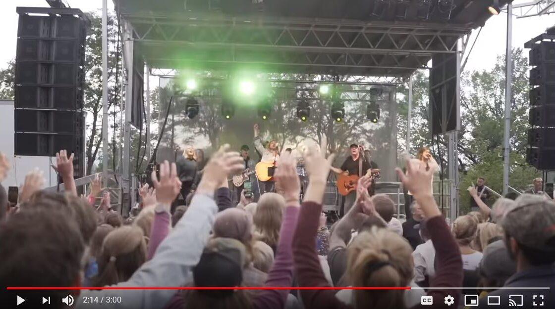 A video from YouTube that shows Sean Feucht performing at City Park in Fort Collins on Friday, Sept. 9, 2020.