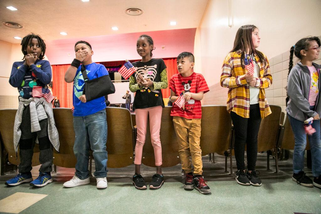 NEW AMERICANS OATH OF CITIZENSHIP BROWN ELEMENTARY