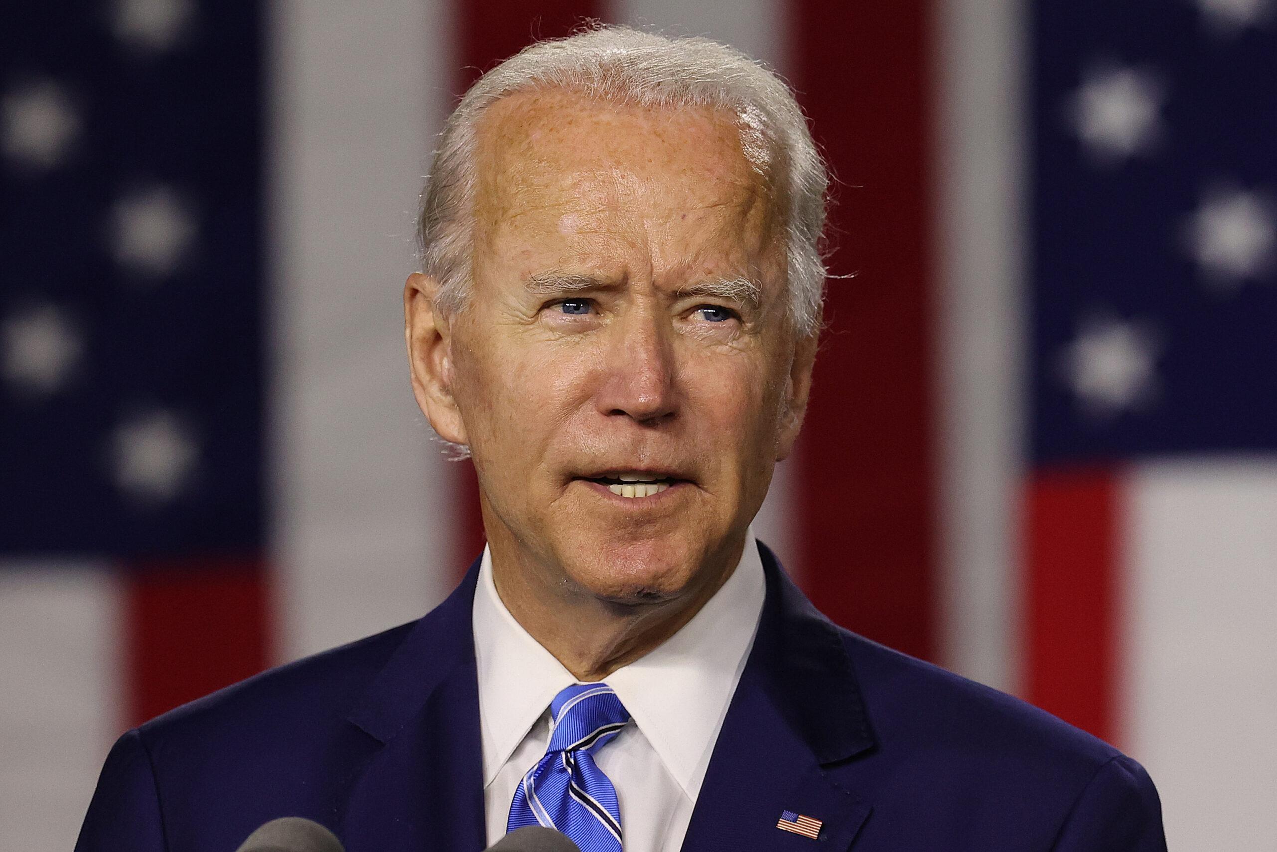 Democratic Presidential Candidate Joe Biden Speaks On His &quot;Build Back Better&quot; Clean Energy Economic Plan