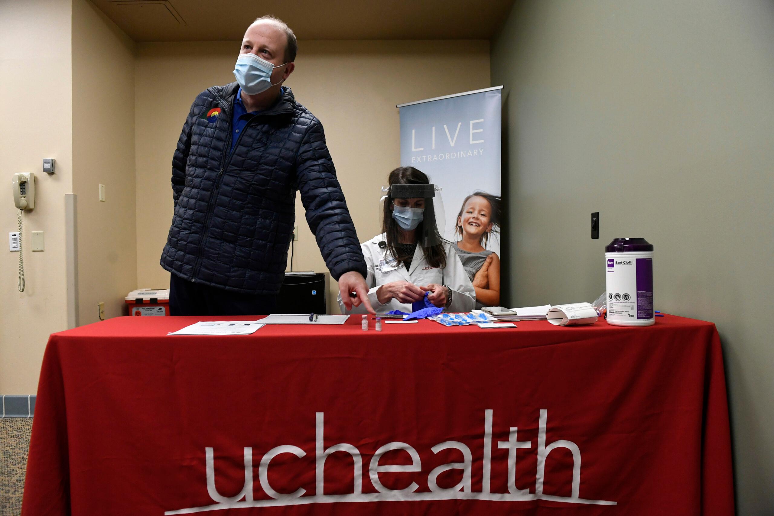 First Covid-19 vaccines arrive and are administered in Colorado.