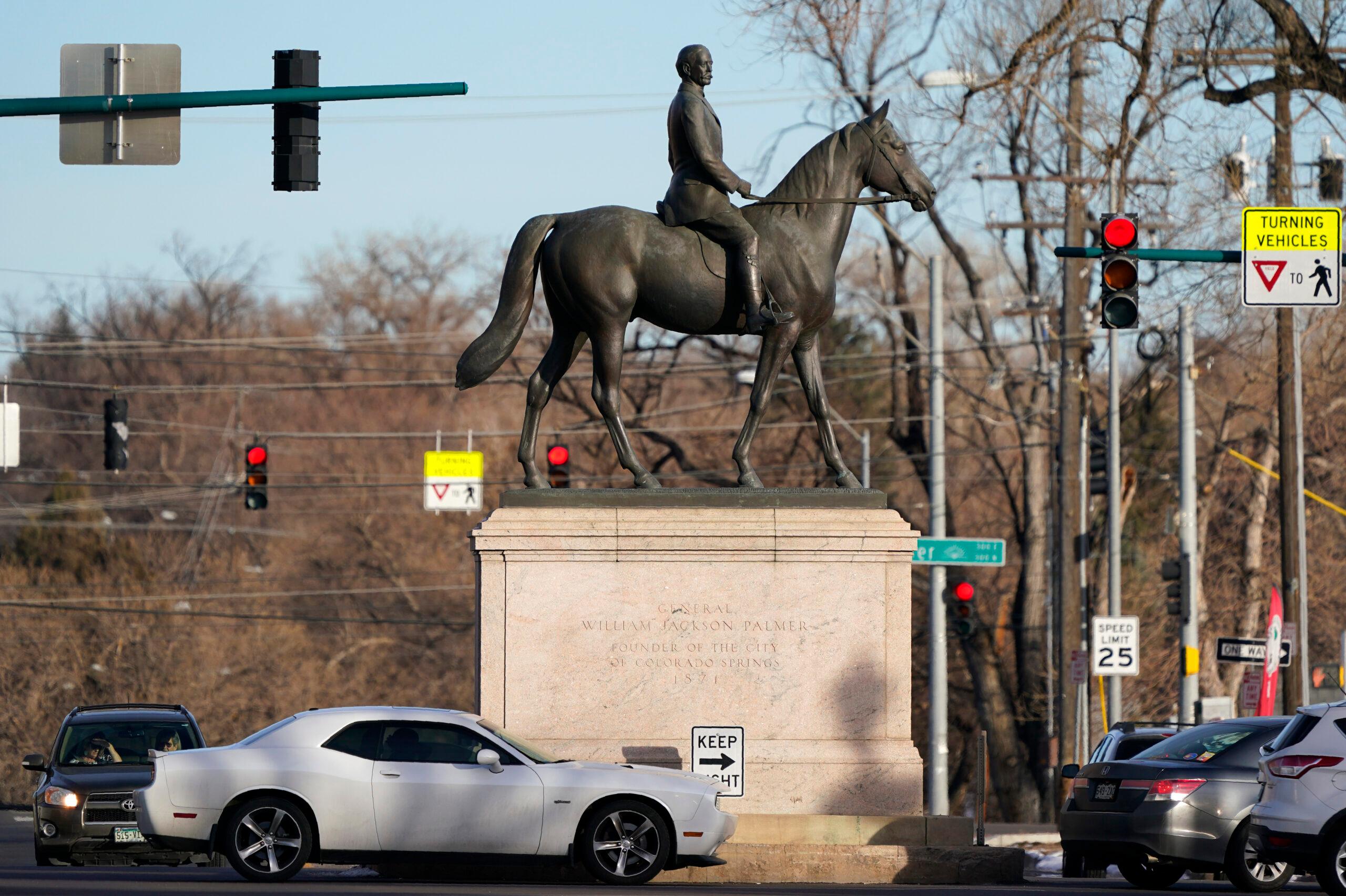 William Jackson Palmer statue in Colorado Springs