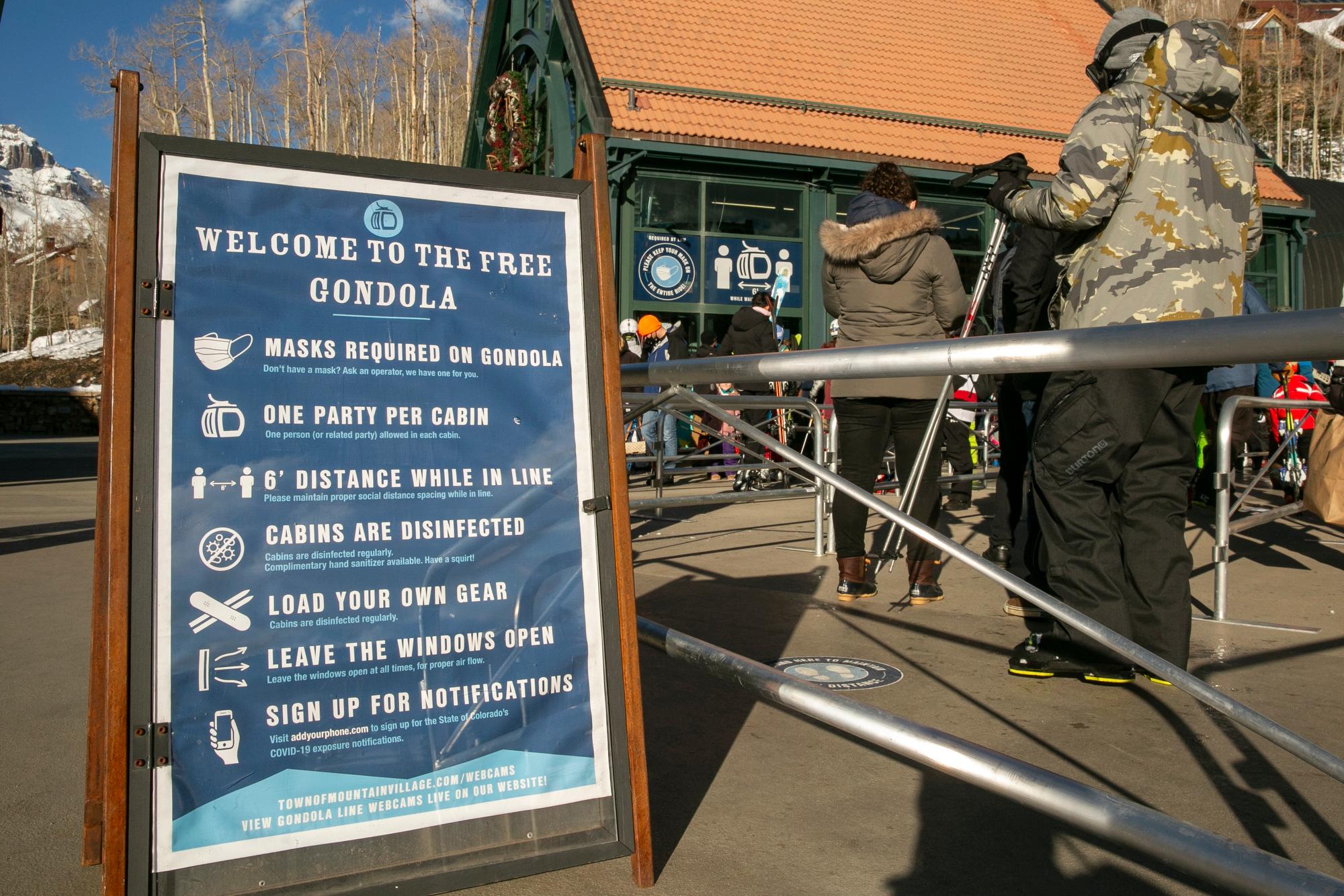 TELLURIDE-GONDOLA-COVID0-SKIING