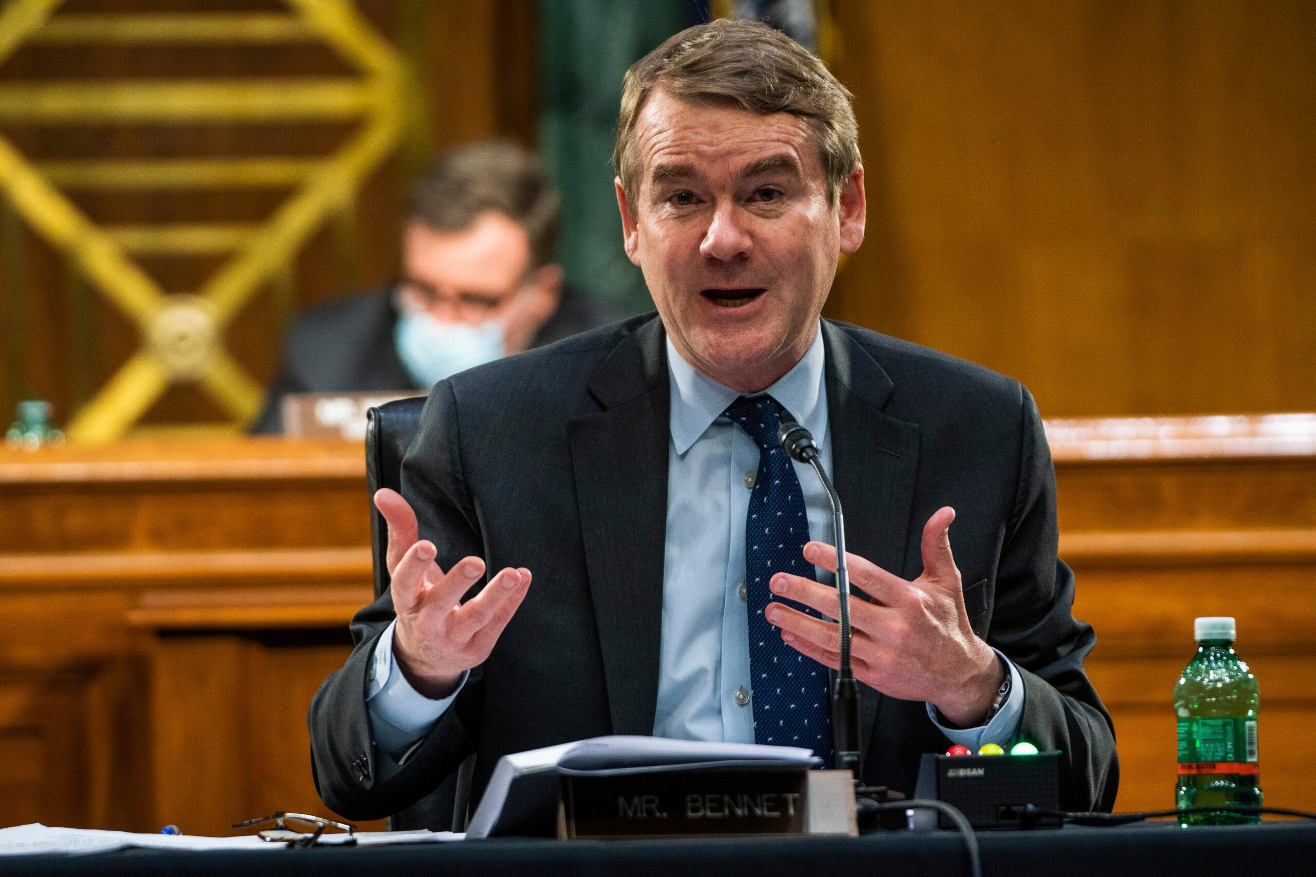 Sen. Michael Bennet, D-Colo., speaks