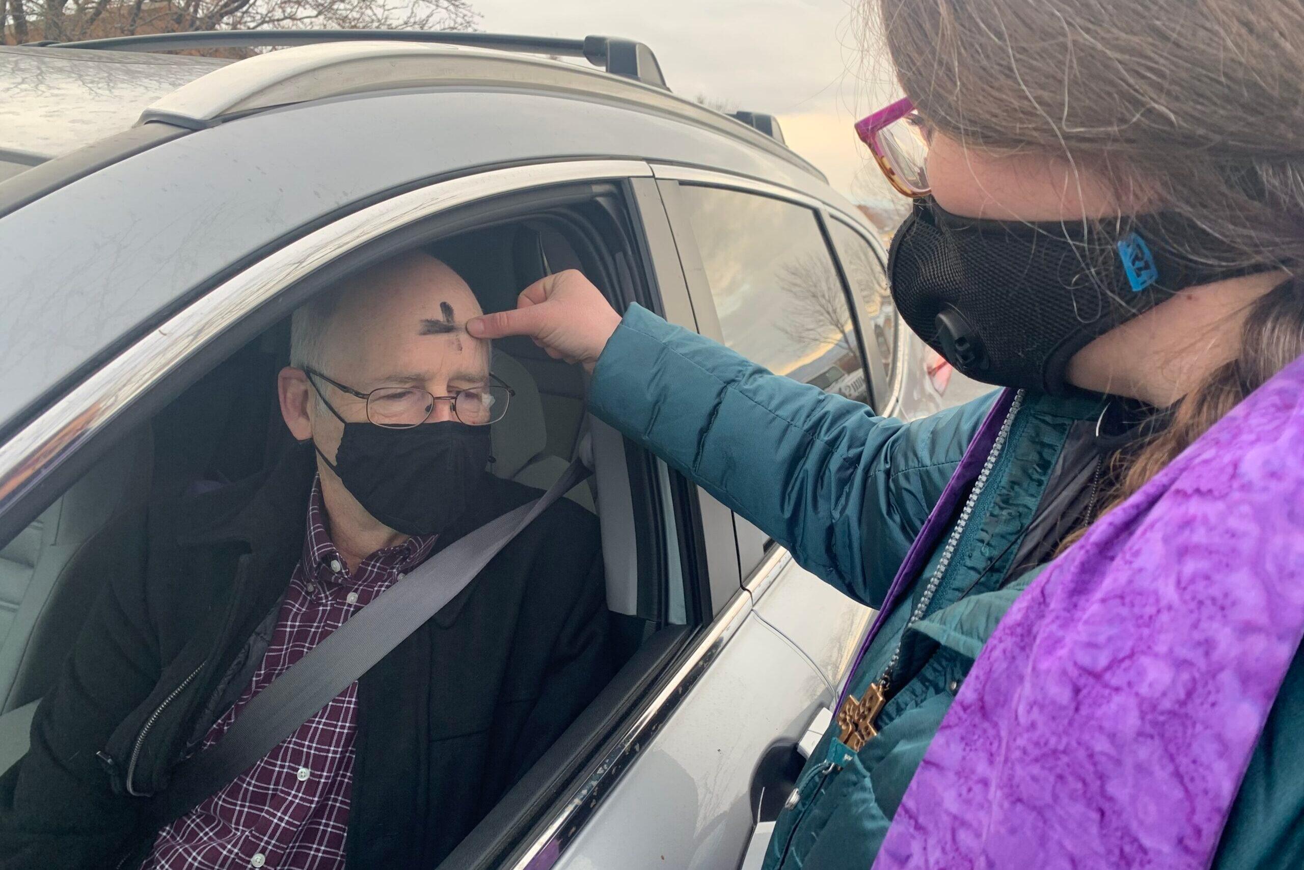 Ash Wednesday in Mesa County during the pandemic.