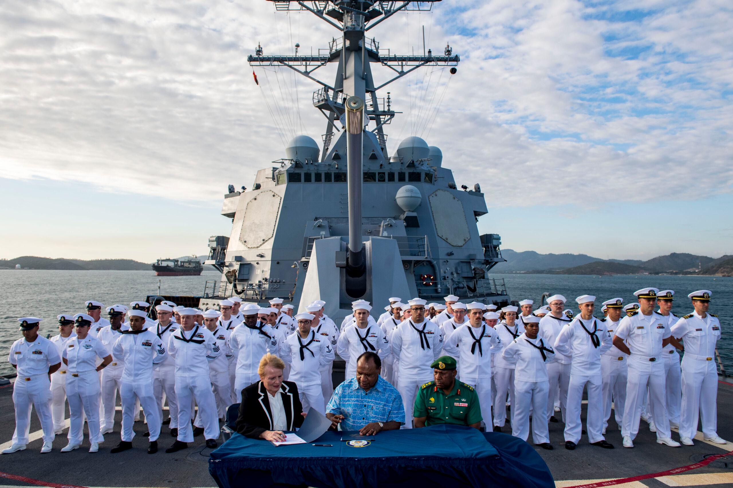 USS Michael Murphy PNG Signing Ceremony Catherine Ebert-Gray