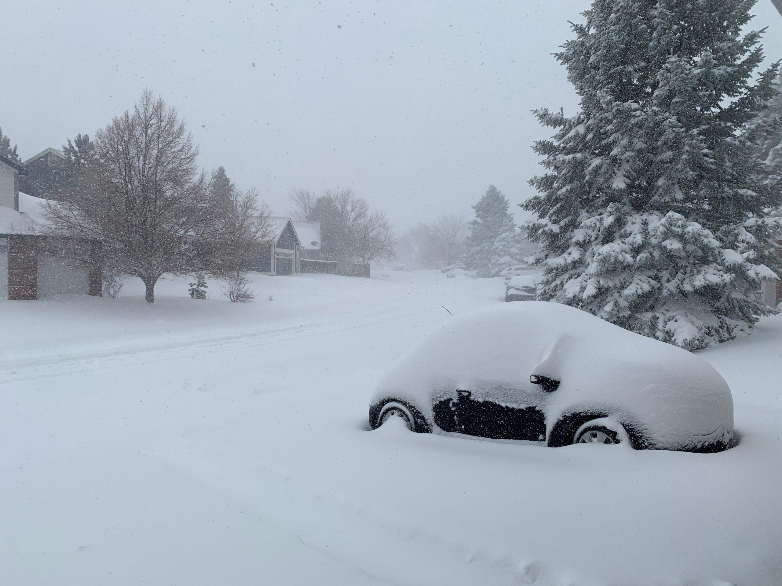 Snow March 14 2021 Highlands Ranch Douglas County