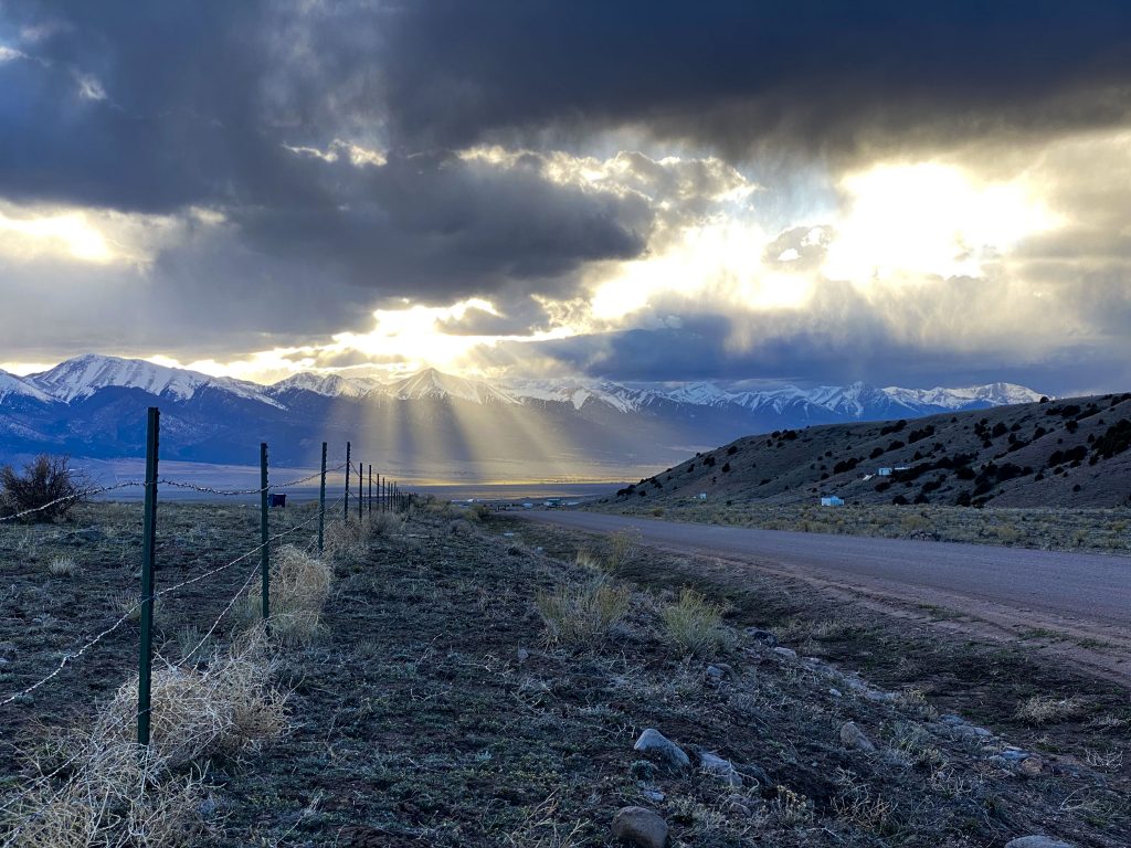 The Tenacious Unicorn Ranch lies along a gravel road in the Wet Mountain Valley in Custer County, CO.