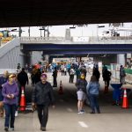 CDOT let people walk on a newly completed stretch of I-70 through Elyria Swansea on May 15, 2021.