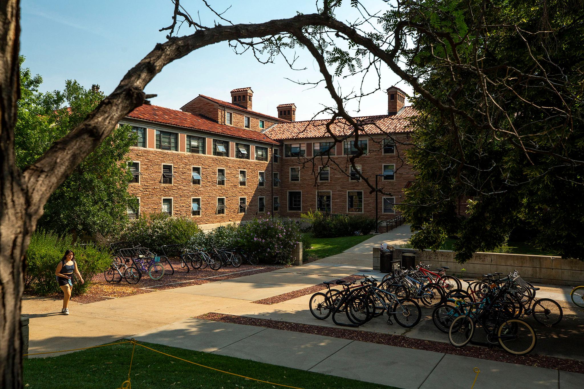 On campus at the University of Colorado Boulder. Sept. 8, 2021.