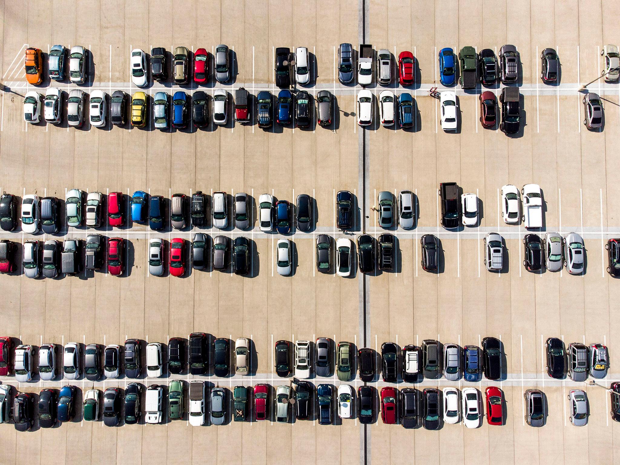 A pretty full parking lot at the University of Denver. Sept. 28, 2021.