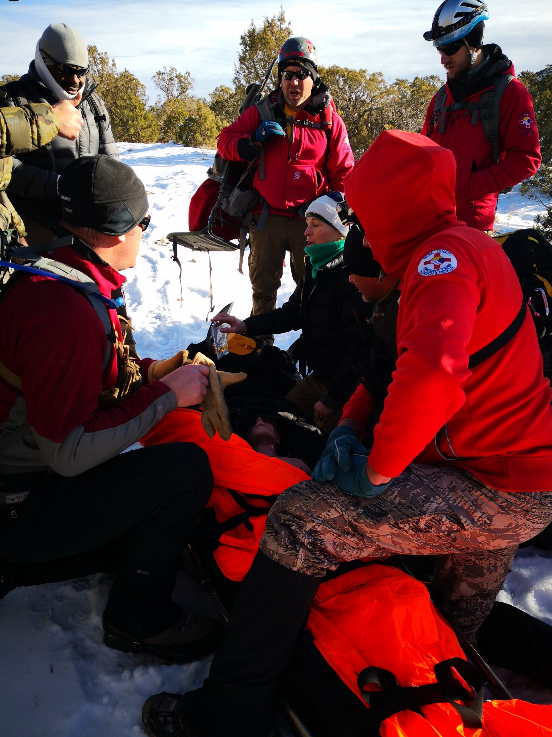 Mesa County search and rescue training for a rescue