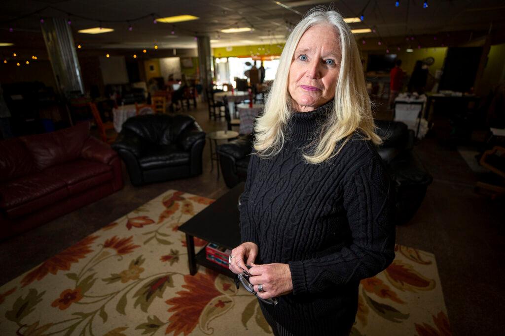 Kathy Escobar stands inside The Refuge in Westminster. Jan. 26, 2022.