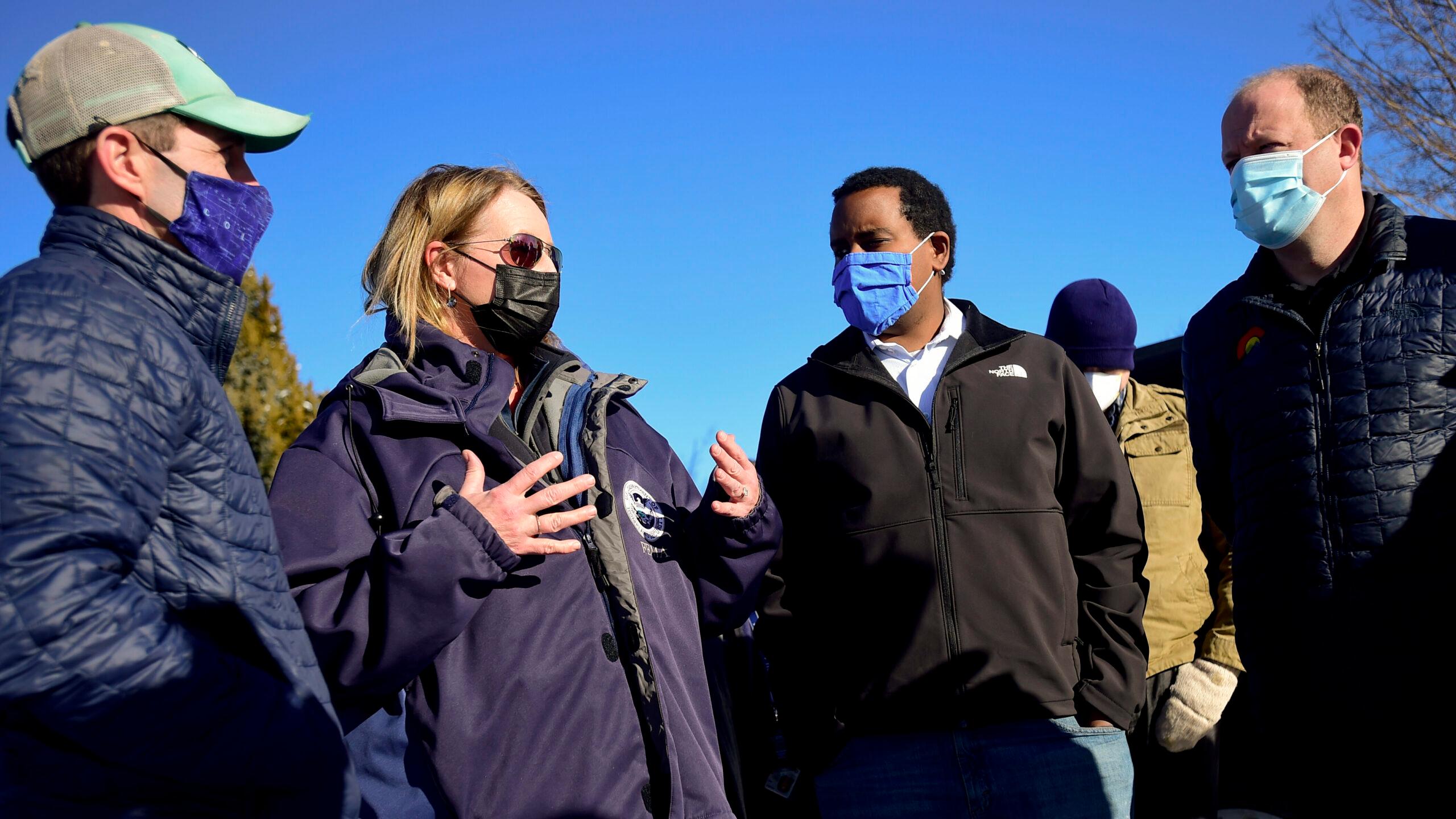 Federal Emergency Management Agency  Administrator Deanne Criswell Tours Marshall Fire Burn Area