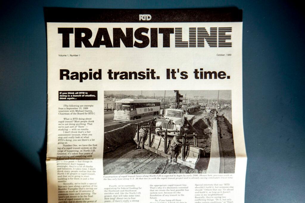 RTD &quot;Transitline,&quot; Oct. 1989.