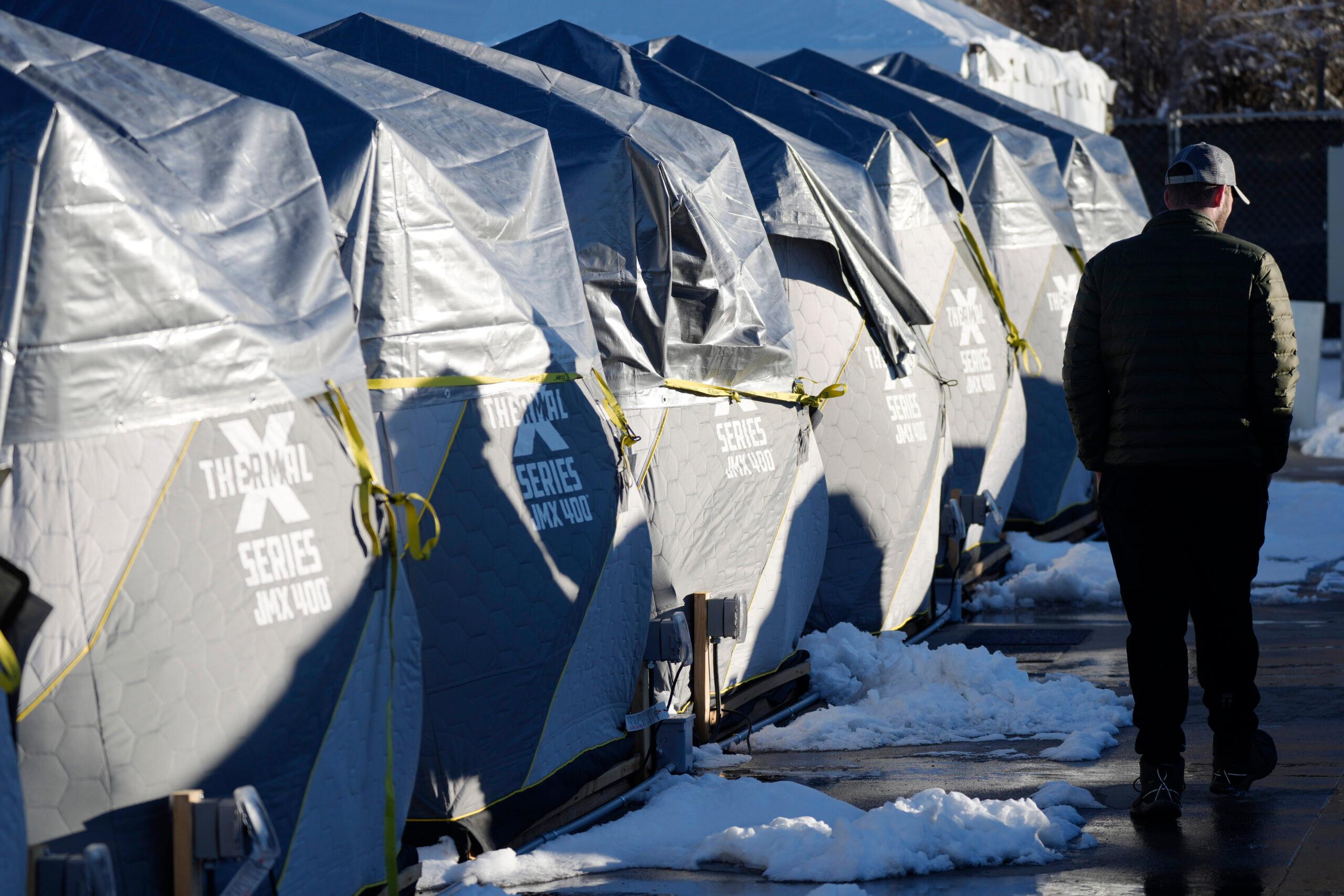 Homeless Ice Fishing Tents
