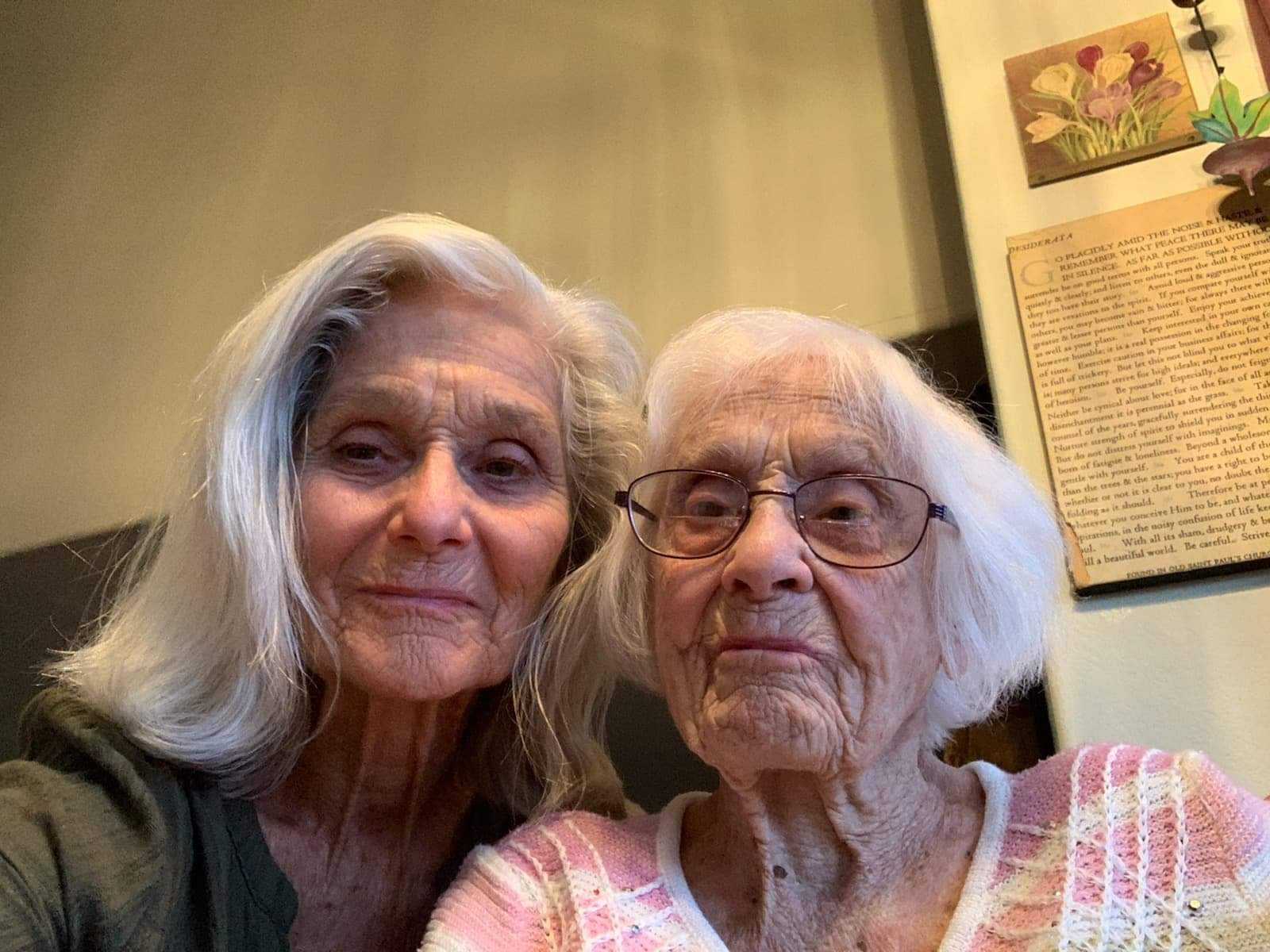 Anne Beers, 83, at left, and her mother, Annabelle Holblinger, 113.