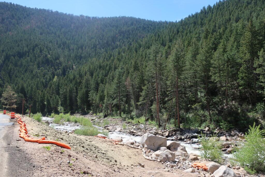 Saint Vrain Creek along Highway 7