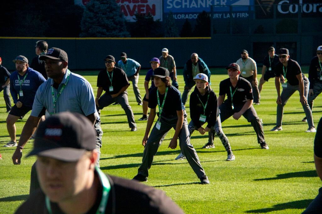 Major League Baseball Umpire Camp at Coors Field. July 30, 2022.