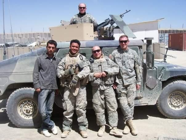 Scott Henkel and Ahmad Siddiqi in Afghanistan