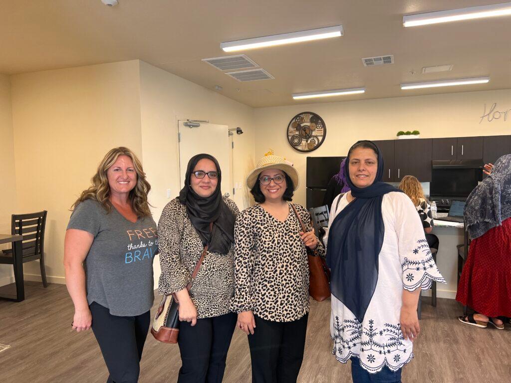 Heidi Henkel with Horia Siddiqi, Samira Dastgeer Ghani and Farashta Rahin.