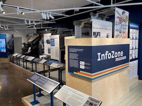 The InfoZone museum in the Pueblo Library contains exhibits on everything from the printed word to fireside chats and the proliferation of foreign language newspapers in the diverse Pueblo community.