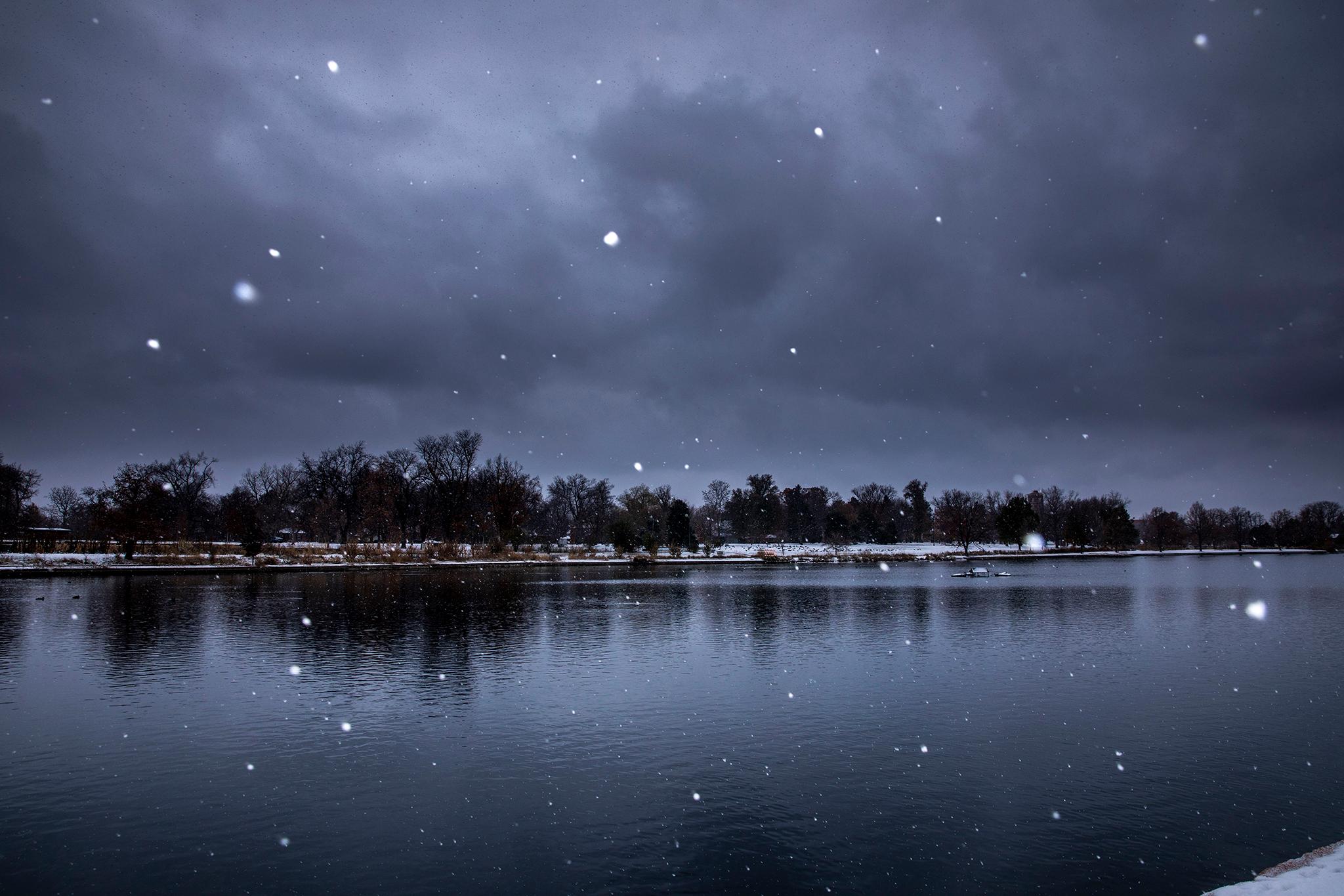 A snowy day at Washington Park. Nov. 17, 2022.