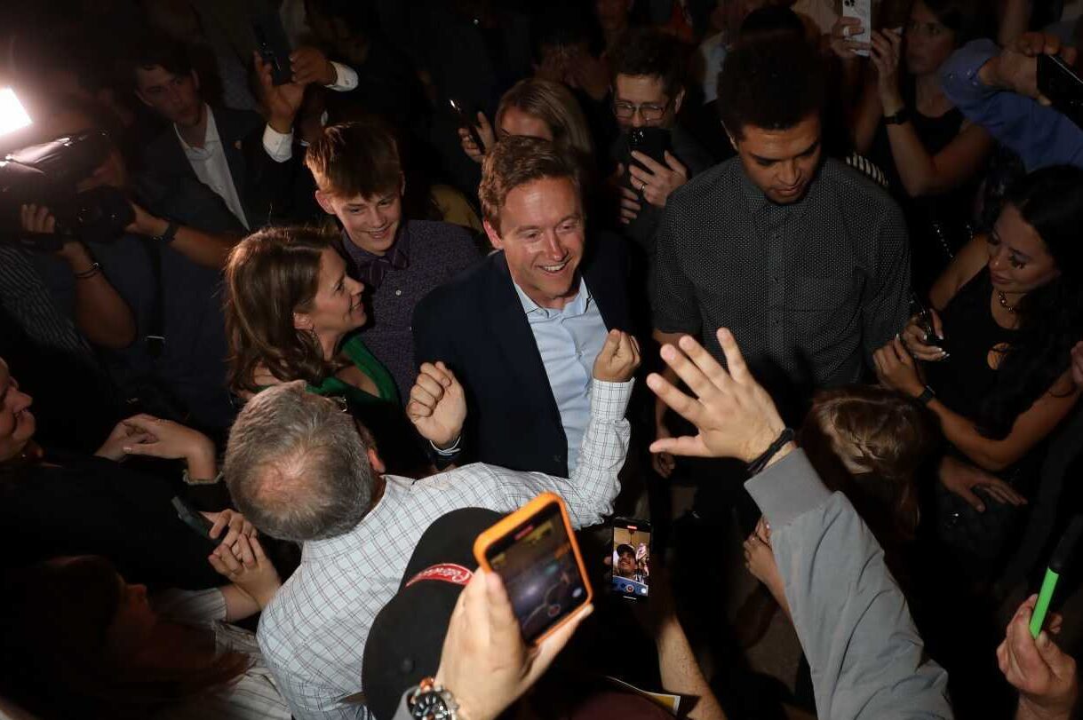 Mike Johnston Denver mayor election night runoff victory