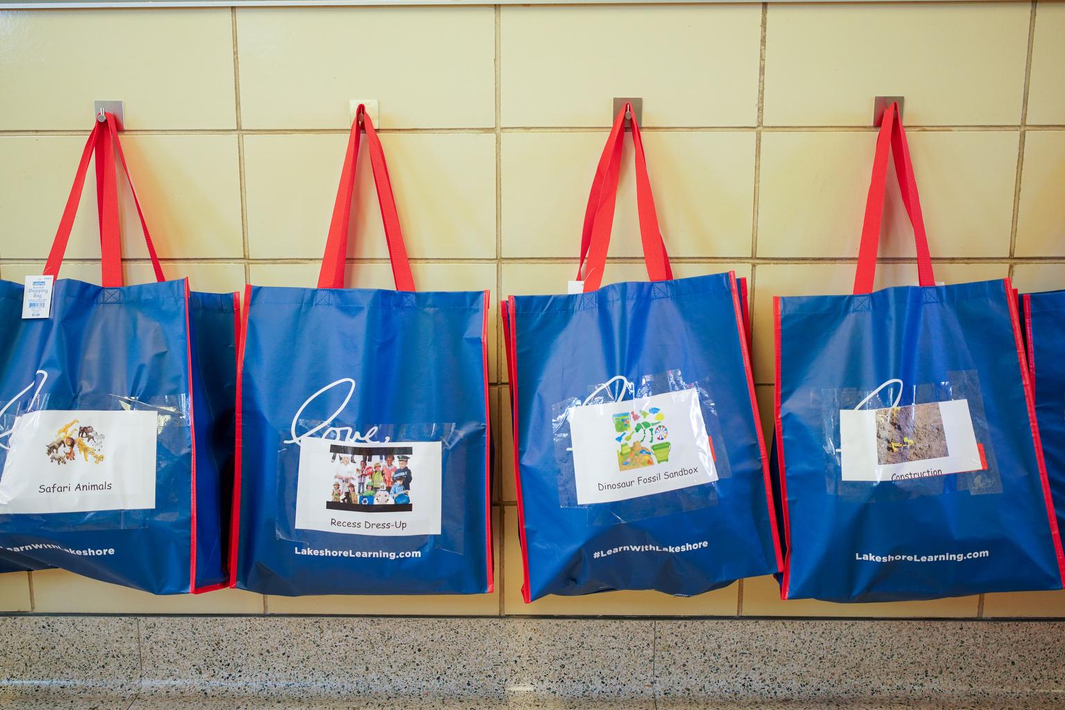 Education bric-a-brac in a preschool classroom