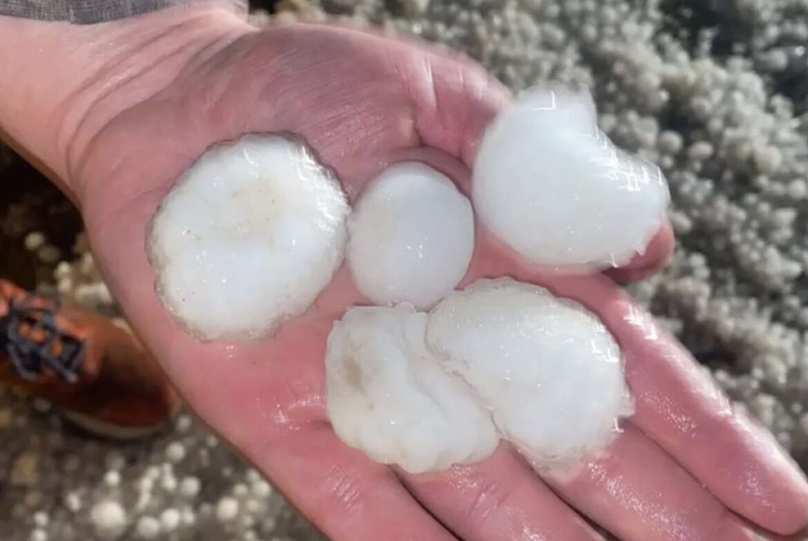 Hail at Red Rocks