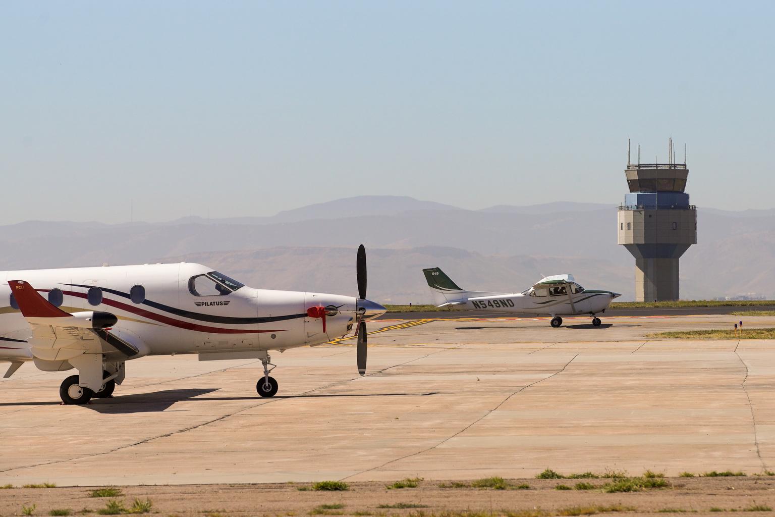 Private aircraft control tower Rocky Mountain Metropolitan Airport Broomfield 230906