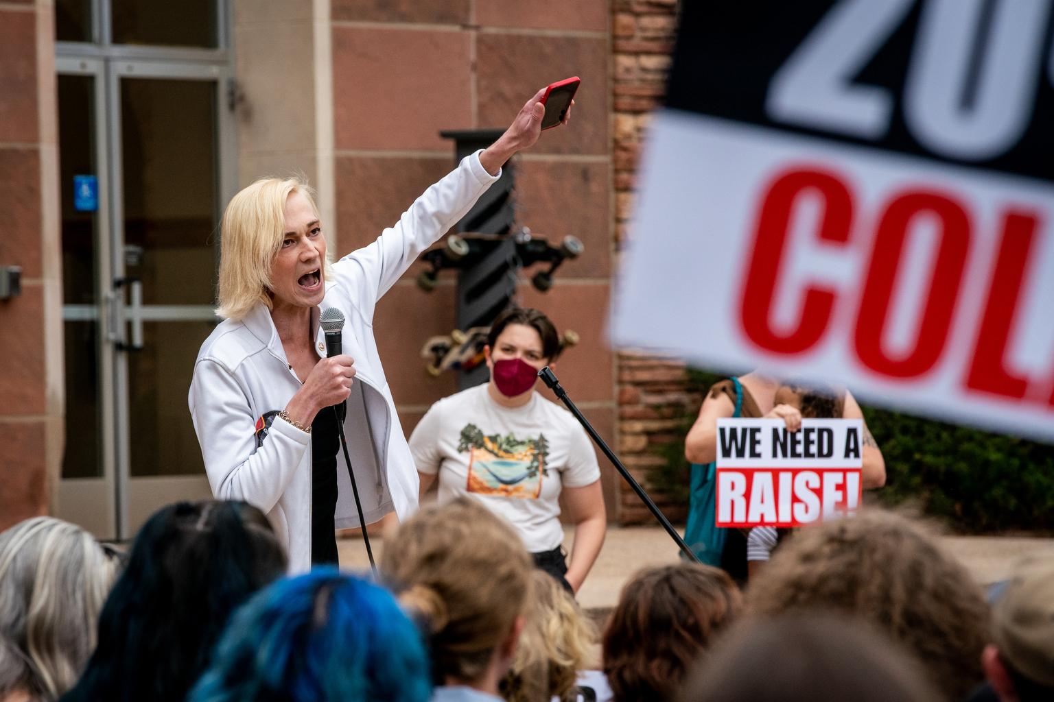 CU BOULDER UNITED CAMPUS WORKERS UNION LOCAL 7799 WALKOUT