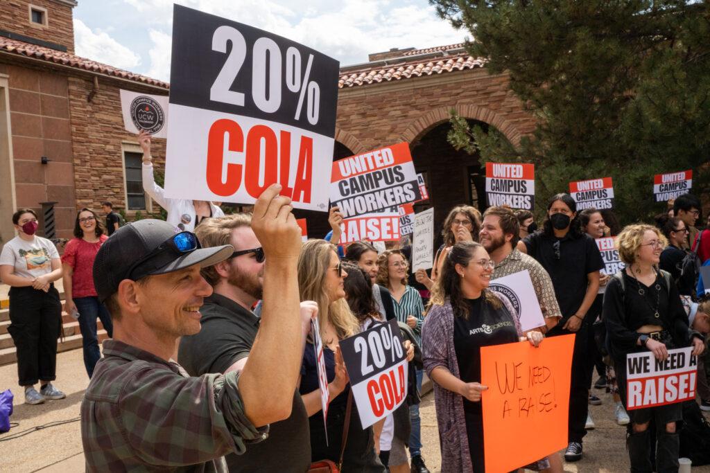 CU BOULDER UNITED CAMPUS WORKERS UNION LOCAL 7799 WALKOUT